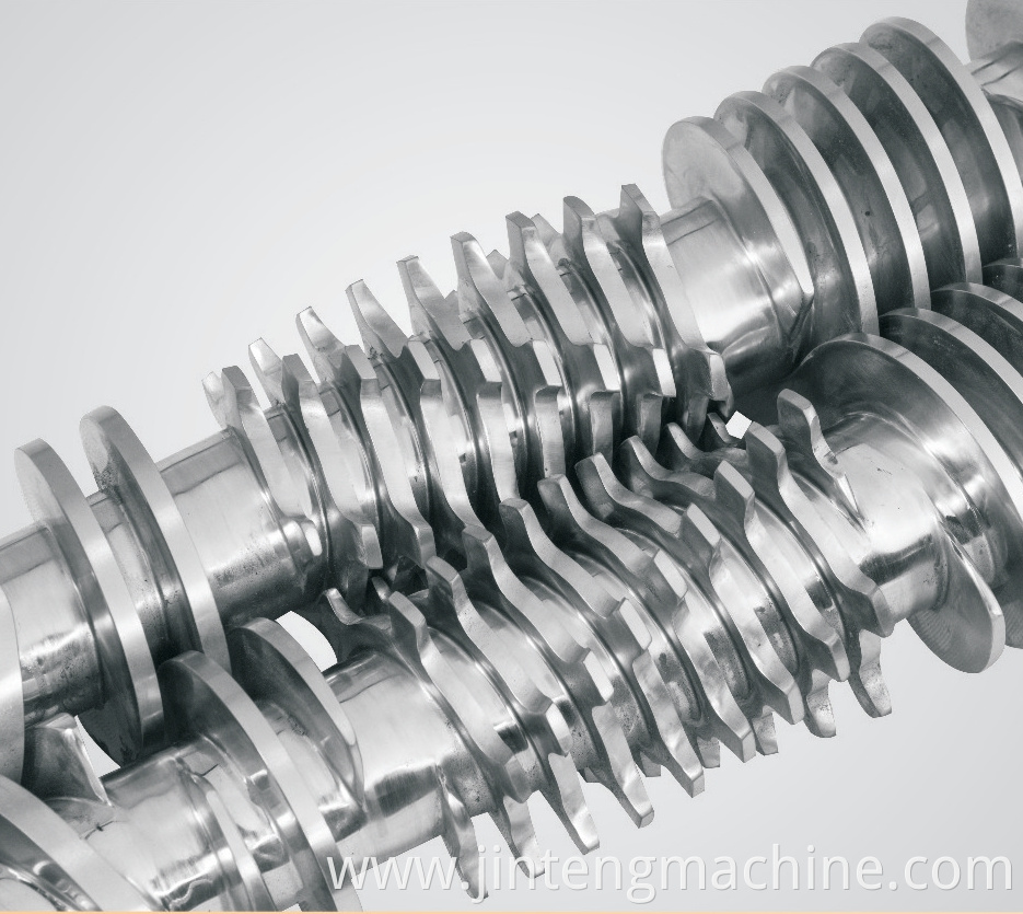 Conical twin screw plastic tube extrusion screw barrel